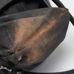 Gucci Black Canvas Large Abbey D-Ring Hobo
