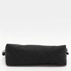 Pre Owned Gucci Black GG Canvas Pochette Bag
