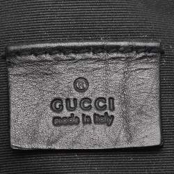Pre Owned Gucci Black GG Canvas Pochette Bag