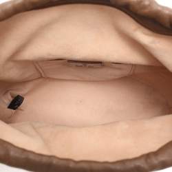 مملوكة مسبقًا Gucci Brown/Beige GG Canvas and Leather Horsebit 1955 Drawstring Bucket Bag