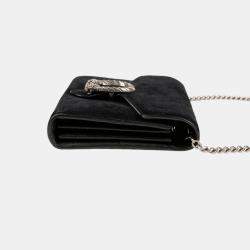 Gucci Black Suede Dionysus Mini Chain Crossbody Bag