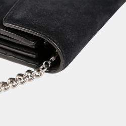 Gucci Black Suede Dionysus Mini Chain Crossbody Bag