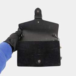Gucci Black Suede Dionysus Mini Chain Crossbody Bag