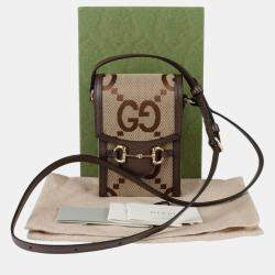 مملوكة مسبقًا Gucci GG Supreme Canvas Horsebit 1955 Mini Crossbody Bag