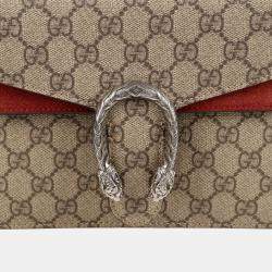 Gucci Beige Canvas and Suede Dionysus Mini Chain Shoulder Bag