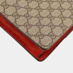 Gucci Beige Canvas and Suede Dionysus Mini Chain Shoulder Bag