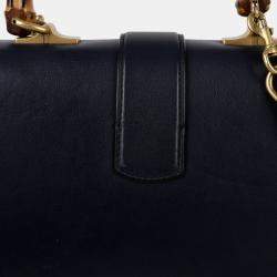 Gucci Black/Bright Evergreen/Hibiscus Red Calfskin Bamboo Web Small Dionysus Top Handle Bag