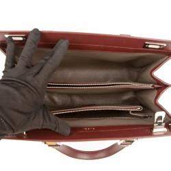 Gucci Burgundy Leather Medium Zumi Tote