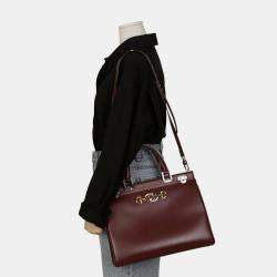 Gucci Burgundy Leather Medium Zumi Tote