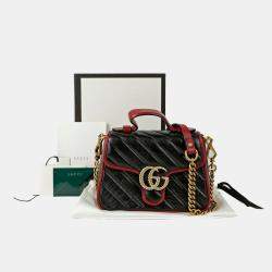 Gucci GG Marmont Mini Top Handle Shoulder Bag