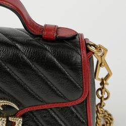 Gucci GG Marmont Mini Top Handle Shoulder Bag
