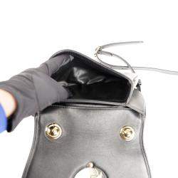 Gucci Black Leather Interlocking G Logo Blondie Bag