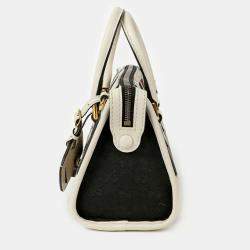Gucci GG Canvas with Leather Mini Double G Web Top Handle Bag 