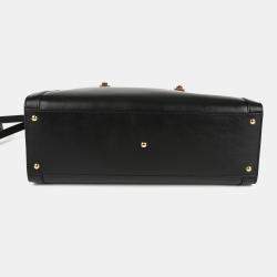 Gucci Medium Black Leather Diana Tote