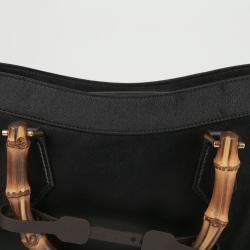 Gucci Medium Black Leather Diana Tote