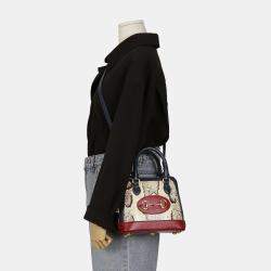 Gucci Mini Leather Trimmed Python Horsebit 1955 Shoulder Bag