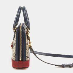Gucci Mini Leather Trimmed Python Horsebit 1955 Shoulder Bag