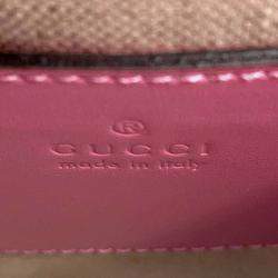 Gucci Pink Leather Bamboo Shoulder Bag