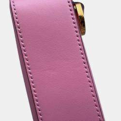 Gucci Pink Leather Bamboo Shoulder Bag