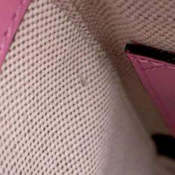 Gucci Pink Leather Bamboo Shoulder Bag