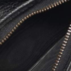 Gucci Black Leather GG Marmont Butterfly Bifold Wallet