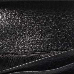 Gucci Black Leather GG Marmont Butterfly Bifold Wallet