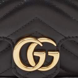 مملوكة مسبقًا حقيبة كتف غوتشي سوبر مارمونت جي جي جلد ماتيلاس بني صغيرة 