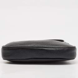 Pre Owned Gucci Black Leather Mini Aphrodite Shoulder Bag