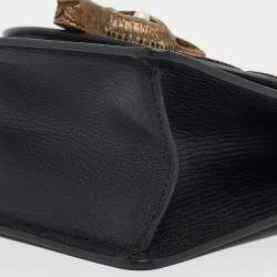 Gucci Multicolor GG Canvas Mini Pearl Fox Bamboo Top Handle Bag 