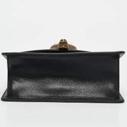 Gucci Multicolor GG Canvas Mini Pearl Fox Bamboo Top Handle Bag 
