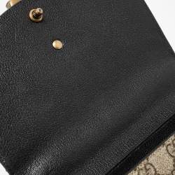Gucci Multicolor GG Canvas Mini Pearl Fox Bamboo Top Handle Bag 