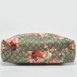 Pre Owned Gucci Multicolor GG Supreme Canvas Blooms Reversible Tote