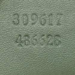 Pre Owned Gucci Green Micro Gussiccima Patent Leather Small Nice Dome Satchel