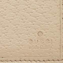 Gucci Beige GG Canvas and Leather Abbey Long Wallet