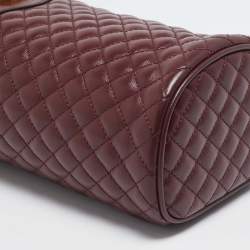 Pre Owned Gucci Burgundy Quilted Leather Zumi Belt Bag