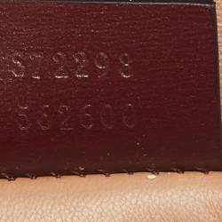 Pre Owned Gucci Burgundy Quilted Leather Zumi Belt Bag