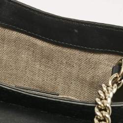 Pre Owned Gucci Black Micro Guccissima Leather Mini Emily Chain Shoulder Bag