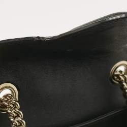 Pre Owned Gucci Black Micro Guccissima Leather Mini Emily Chain Shoulder Bag