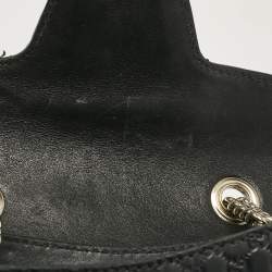 Pre Owned Gucci Black Micro Guccissima Leather Mini Emily Chain Shoulder Bag
