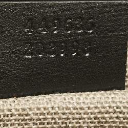 Pre Owned Gucci Black Micro Guccissima Leather Mini Emily Chain Shoulder Bag