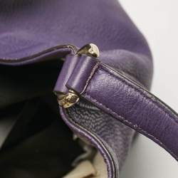 مملوكة مسبقًا Gucci Purple Leather Soho Tassel Tote
