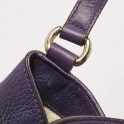 مملوكة مسبقًا Gucci Purple Leather Soho Tassel Tote