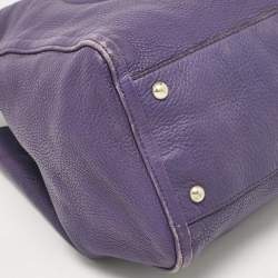 مملوكة مسبقًا Gucci Purple Leather Soho Tassel Tote