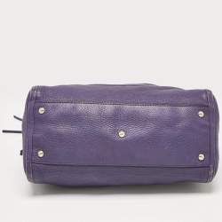 مملوكة مسبقًا Gucci Purple Leather Soho Tassel Tote