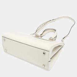 Gucci White Zumi Leather Shoulder Bag 