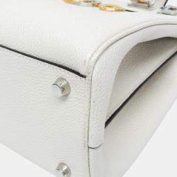 Gucci White Zumi Leather Shoulder Bag 