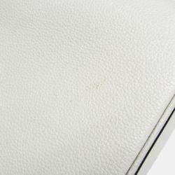 Gucci White Zumi Leather Shoulder Bag 