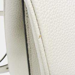 Gucci White Zumi Leather Shoulder Bag 