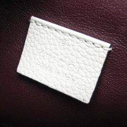 Gucci White Zumi Leather Shoulder Bag 