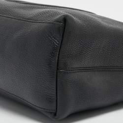 Pre Owned Gucci Black Leather Medium Soho Chain Tote